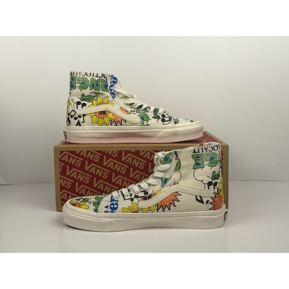 VANS Sk8-Hi Tapered Eco Theory - Eco Positivity Skate Men's Size 5 / Women's 6.6 - Picture 2 of 5